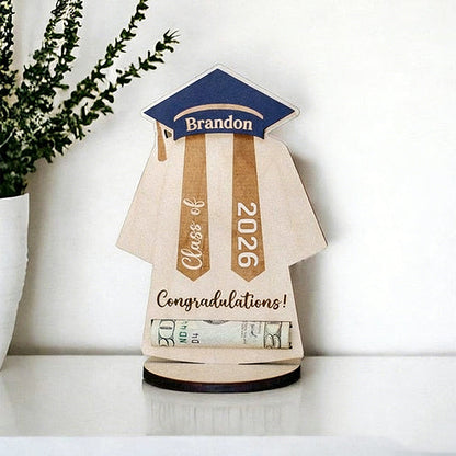 Graduation Gown Money Holder Frame | Custom Message