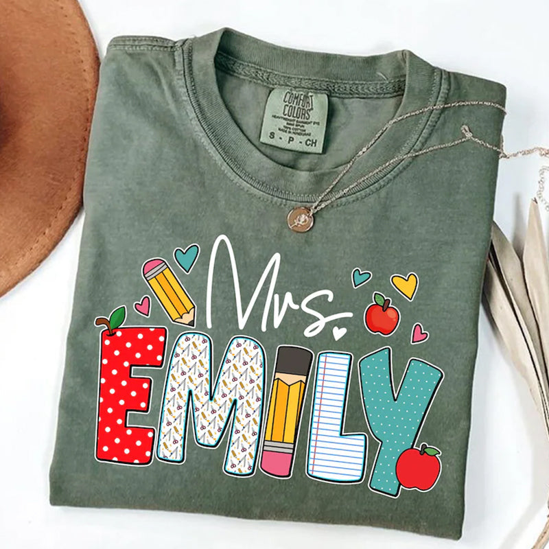 Custom Teacher Shirt, Teacher Name Shirt, Teacher Gifts Personalized