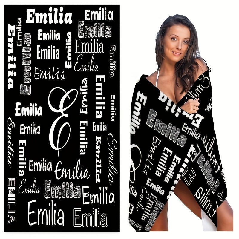 Personalized Name Beach Towel - Super Soft