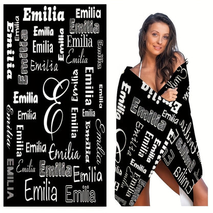 Personalized Name Beach Towel - Super Soft