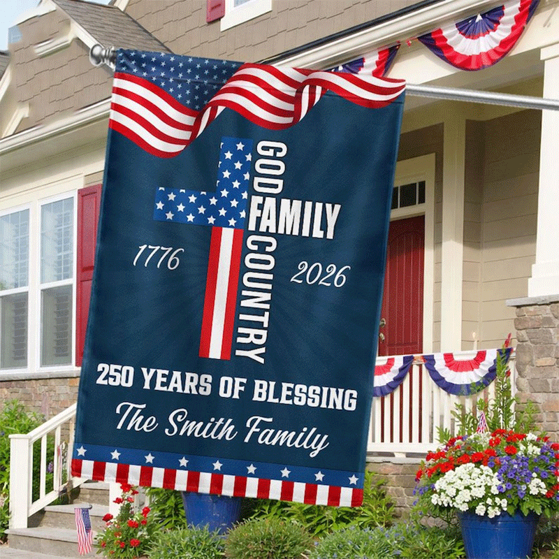 America 250th Anniversary Garden Flag