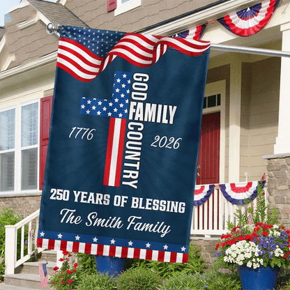 America 250th Anniversary Garden Flag
