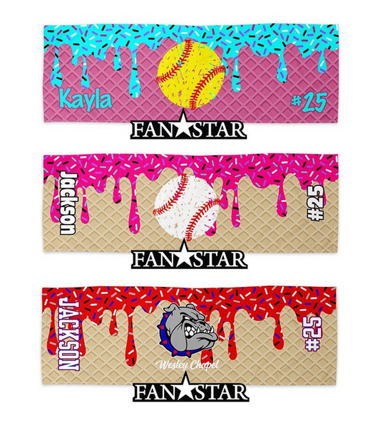 Custom Waffle Paint Cooling Towels for Players