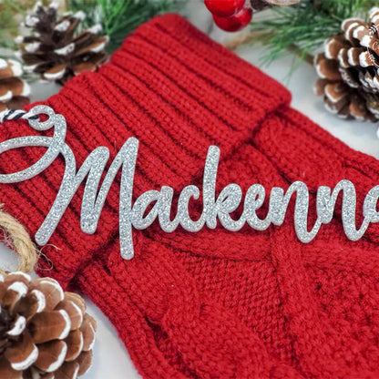 3D Stocking Name Tags Acrylic Christmas Stocking Name Tag