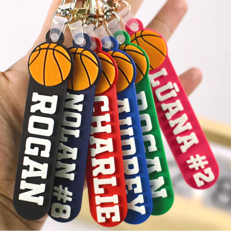 Sport Bag Tag: Custom Personalized Keychain