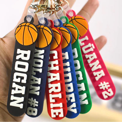 Sport Bag Tag: Custom Personalized Keychain