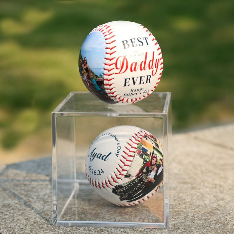 Custom Photo Baseball, Personalized Baseball, New Dad Gift
