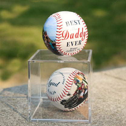 Custom Photo Baseball, Personalized Baseball, New Dad Gift