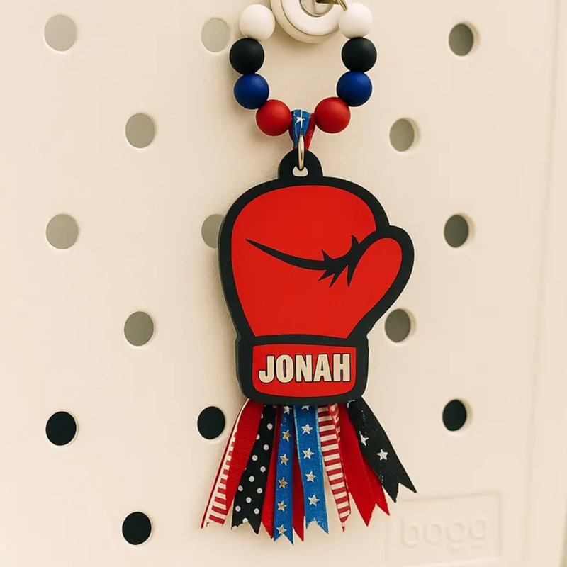 Personalized Sports Bag Tag | Custom Name Keychain | Team Gift | Bogg Bag Accessory