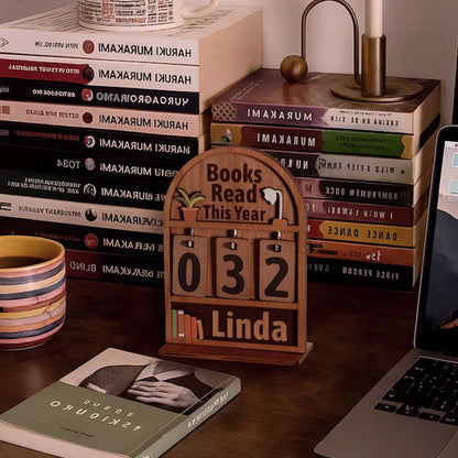 Personalized Book Tracker - Books Read This Year Counter