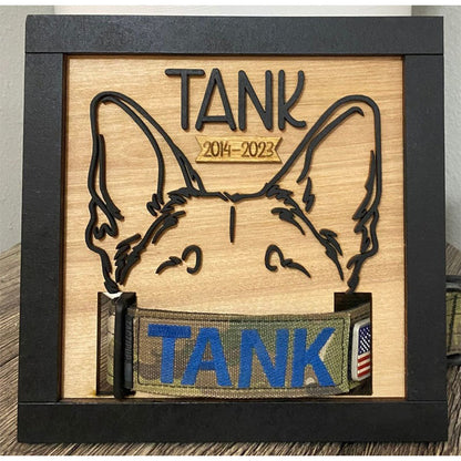 Dog Memorial Sign, Pet Memorial, Dog Remembrance, Pet Remembrance, Dog Collar Frame