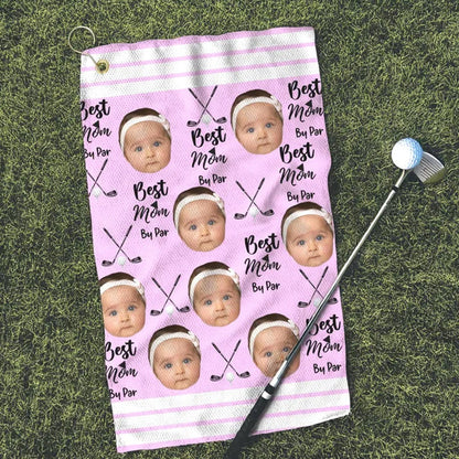 Custom Golf Towel With Kids Photo, Kids Golf Rag