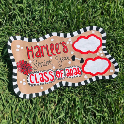 Coquette Cheetah Cherry Theme First Day Of School Mini Banner