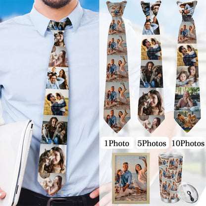Custom Picture Tie,Photo Tie,Tie for Him,Custom Printed Ties