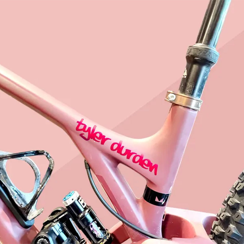 2x Personalized Name Decal , Cyclist Name