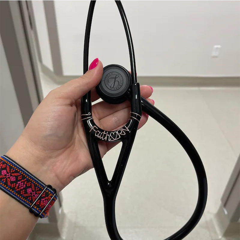 Customized stethoscope name tag, stethoscope charm