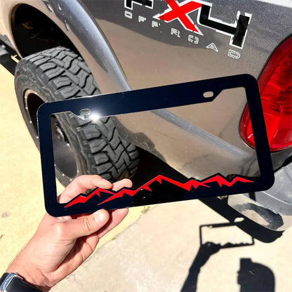 Mountain License Plate Frame Cover