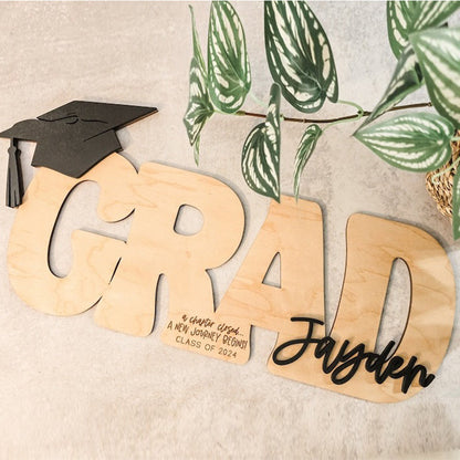 Personalized Grad Name Sign, 2025 Graduation Guestbook