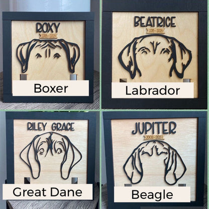 Dog Memorial Sign, Pet Memorial, Dog Remembrance, Pet Remembrance, Dog Collar Frame