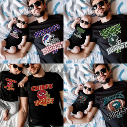 Football Biggest Fan Shirt, Custom Matching Tee