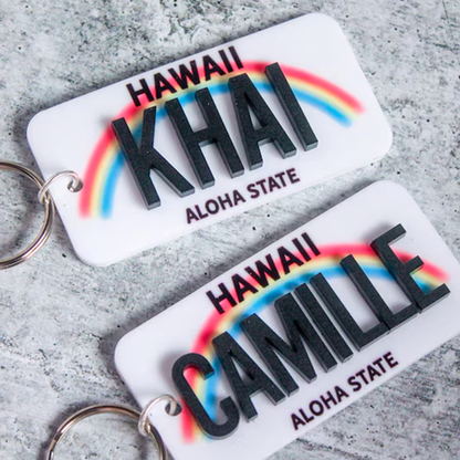 License Plate Keychain | Custom License Plate