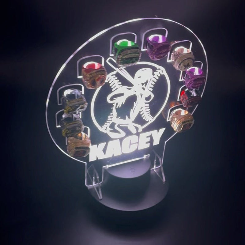 Custom Championship Ring Holder Display Kids Trophy Night Light
