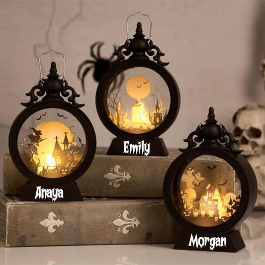 Personalized Kids Halloween Light,Custom Halloween Lantern with name