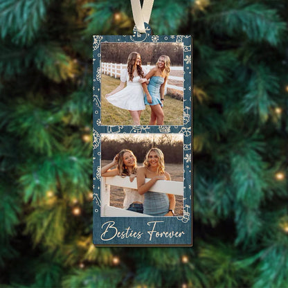 Custom Photo Strip Christmas Ornament: Personalized Family Keepsake