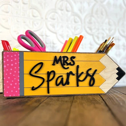 Teacher’s Gift Pencil Holder Desk Organizer