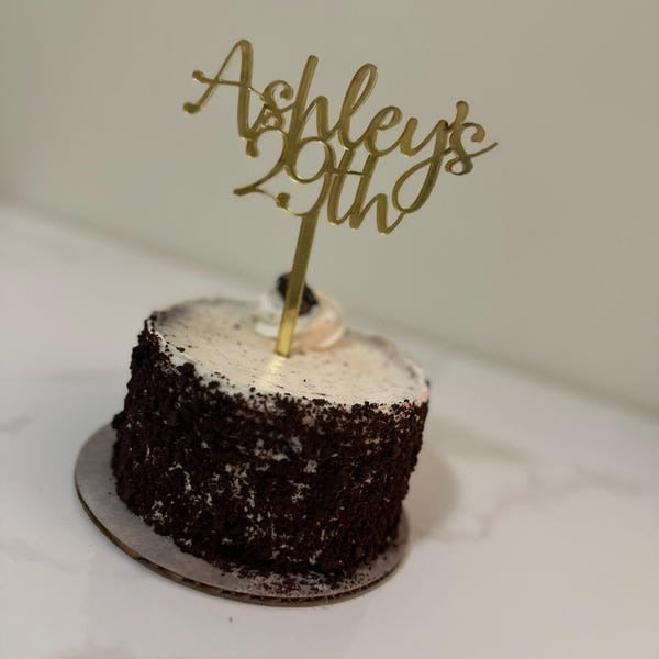 Custom Cake Topper, Birthday Cake, Anniversary Gift