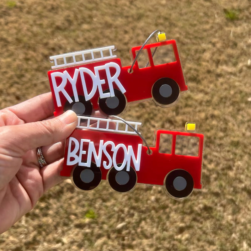 Fire Truck Keychain