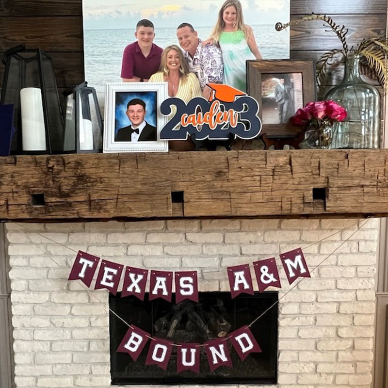 Deluxe Grad Sign, Personalized Name, Graduation Cap Wood Sign