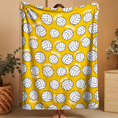 Personalized Volleyball Blanket: Custom Team blanket