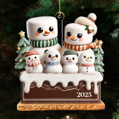 Personalized Christmas Ornament - Custom Family Name & Year
