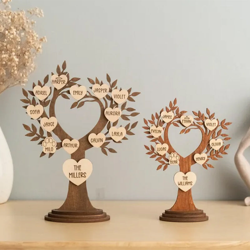 Personalized Free Standing Family Tree