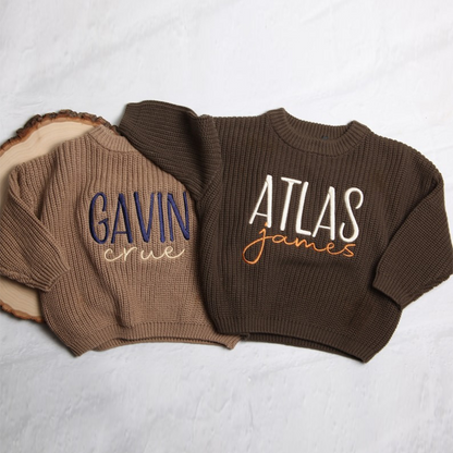 Personalized Embroidered Baby and Toddler Sweater