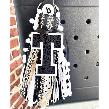 Monogram bag tag, bag charm, acrylic bag tag, beach bag tag, pool bag charm