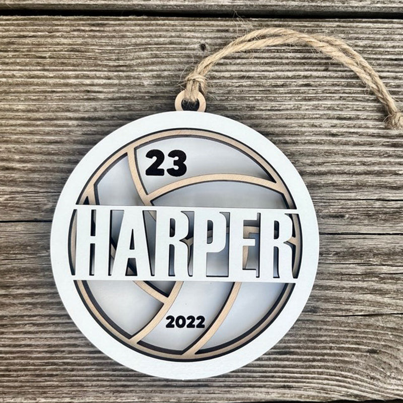 Personalized Volleyball Christmas Ornament