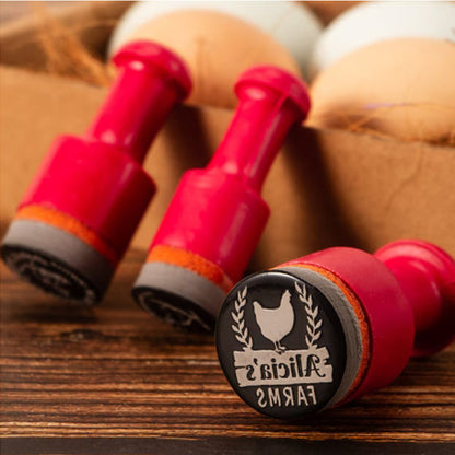 Custom Egg Stamp! Farm Stamp | Egg Marking | Egg Stamper | Egg Carton Stamp