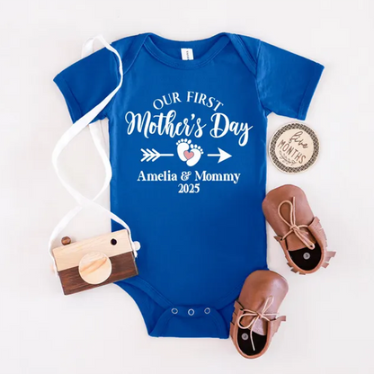 Personalised Matching Our First Mothers Day Shirt, 1st Mother Day Tee