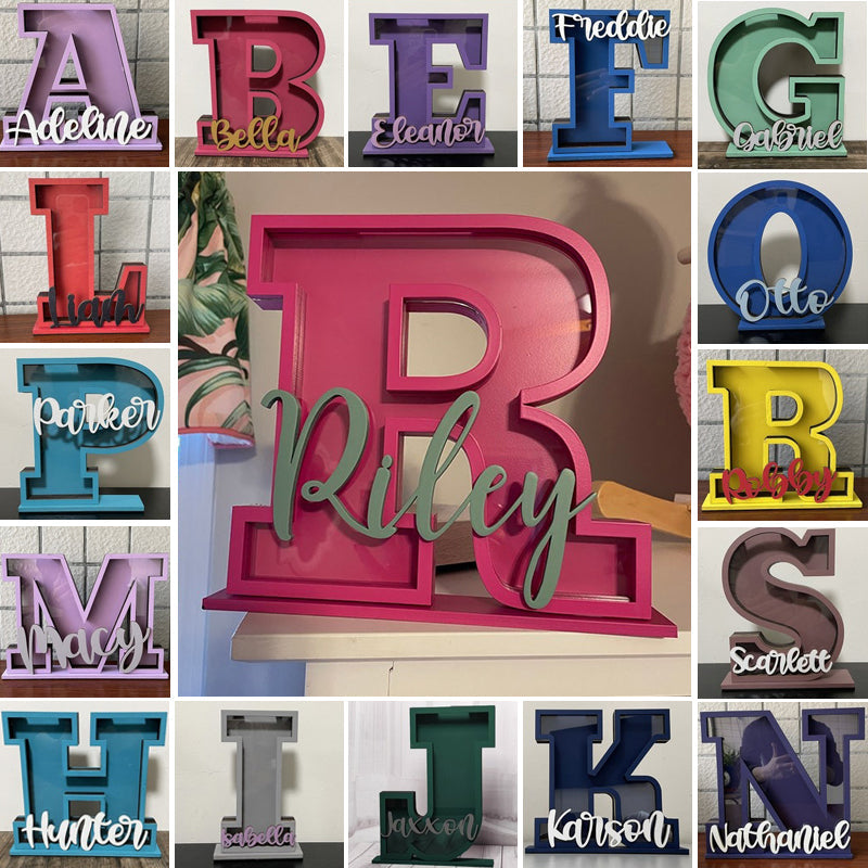 Personalized Name/ Initial Bank, Piggy Bank, Custom Piggy Bank, Coin Bank