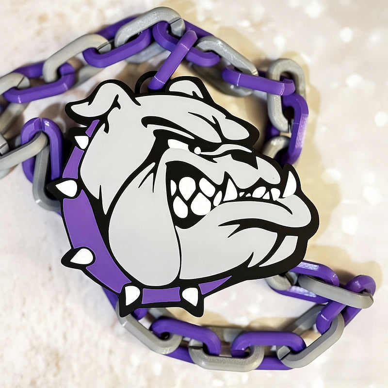 Custom Sports Turnover Chain, Oversized Medallion, Team mascot, Custom Colors, Any Logo