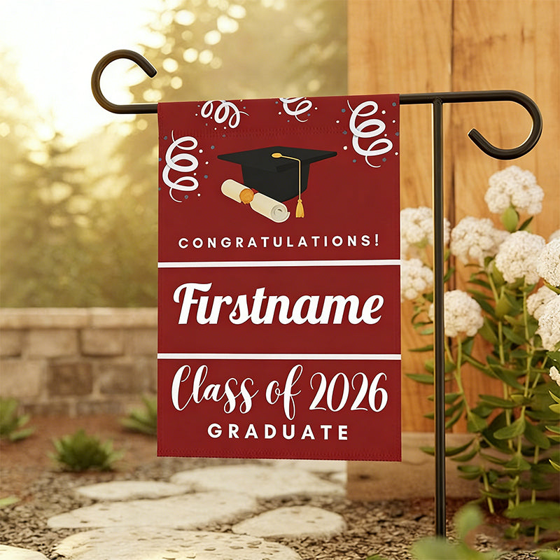 Custom Graduation Flag,College Grad Flag, Personalized College Yard Flag