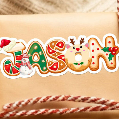 Personalized Christmas Stickers/Christmas Name Labels