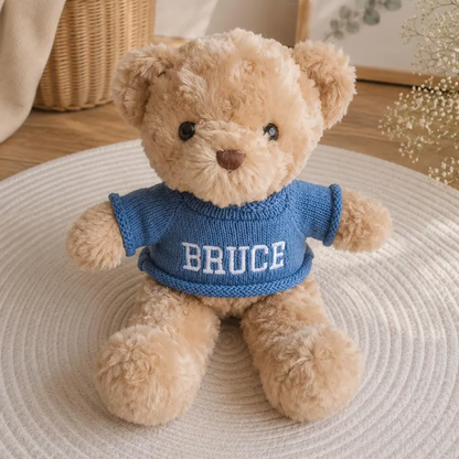 Embroidered Name Teddy Bear,Personalized Stuffed Animal