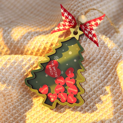 Personalized Family or School Christmas Tree Ornament