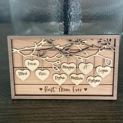 Personalized Wooden Sign Couples Custom Wood Sign Personalized Wooden Family Tree Sign