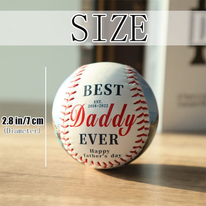 Custom Photo Baseball, Personalized Baseball, New Dad Gift