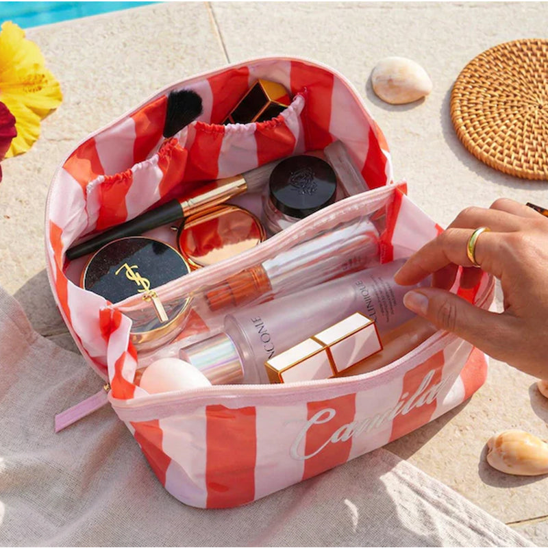 Personalized Embroidered Makeup Bag,Custom Waterproof Cosmetic Pouch