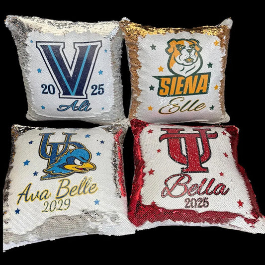 Personalized College logo pillow, University pillow college bed party pillow Graduation Gift